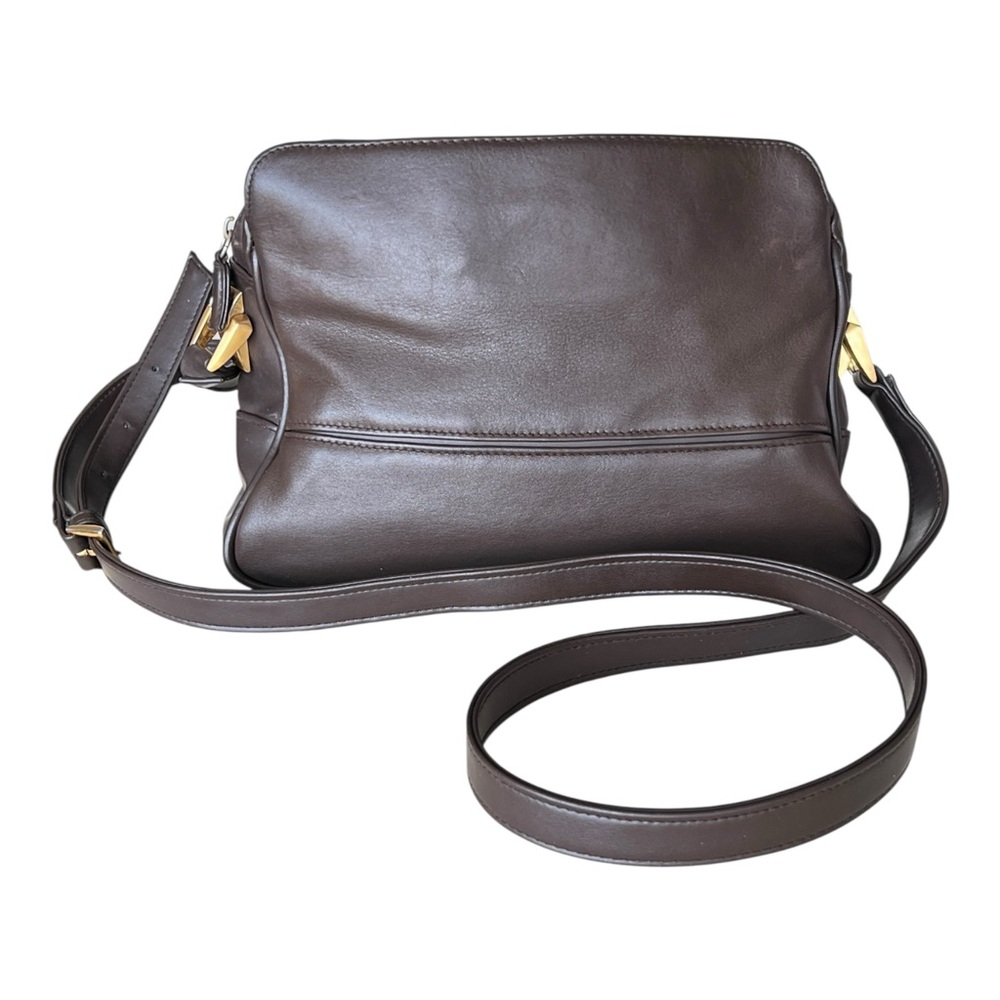 Cascade Blues Vintage Brown Leather Crossbody Women's Bag